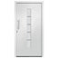 hoveddør 100x210 cm aluminium og PVC hvid