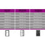 hoveddør 100x210 cm aluminium og PVC hvid