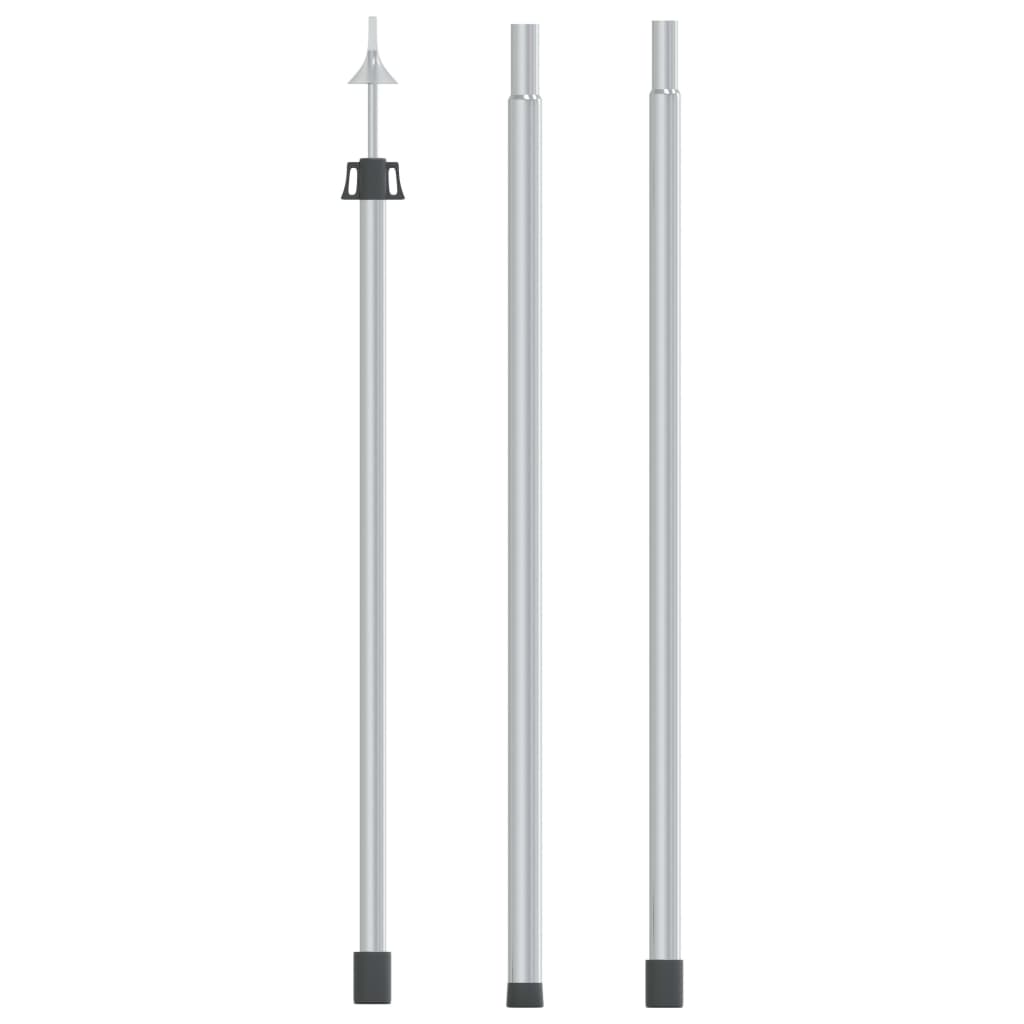 teleskopstang til presenning 102-60 cm aluminium billede
