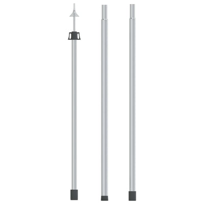 teleskopstang til presenning 102-60 cm aluminium