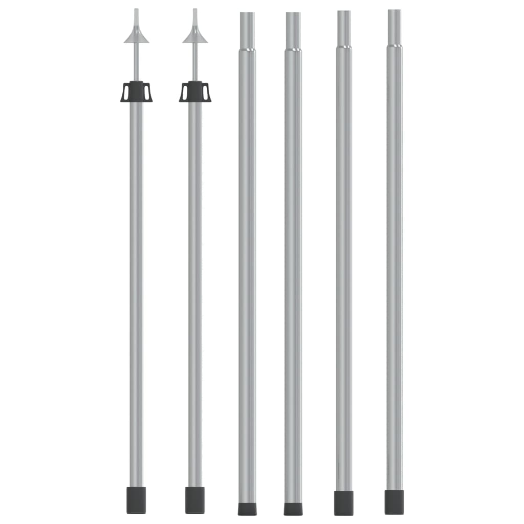 teleskopstænger til presenning 2 stk. 102-60 cm aluminium billede