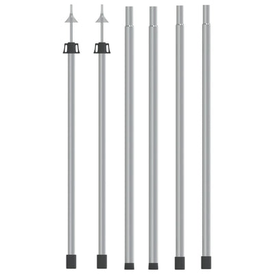 teleskopstænger til presenning 2 stk. 102-60 cm aluminium