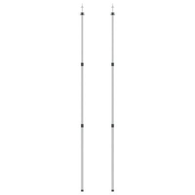 teleskopstænger til presenning 2 stk. 102-60 cm aluminium