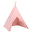 tipi til børn 120x120x150 cm med bærepose polyester pink