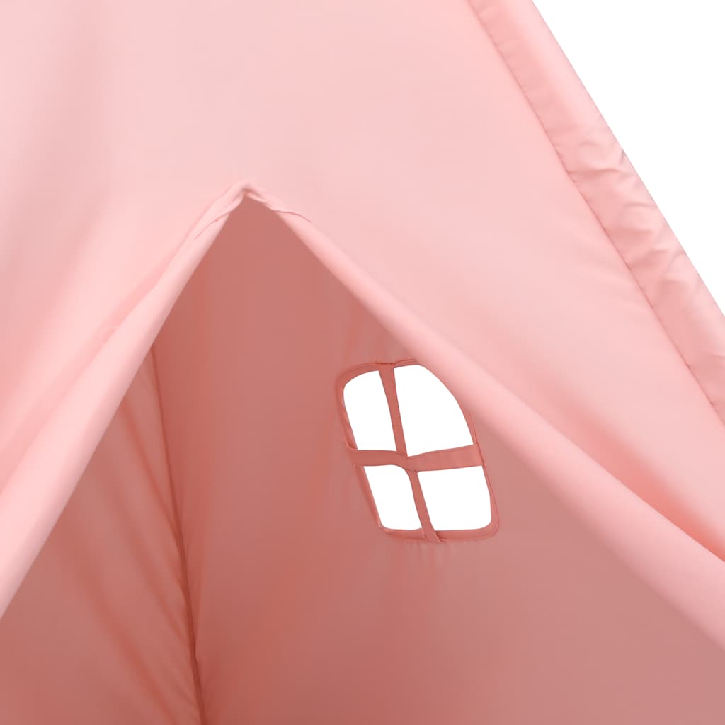 tipi til børn 120x120x150 cm med bærepose polyester pink