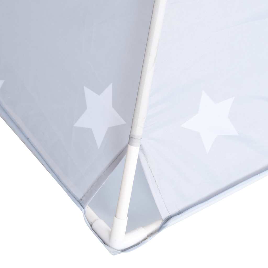 tipi til børn 115x115x160 cm med bærepose polyester grå