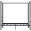 sengestel til himmelseng 90x200 cm metal sort