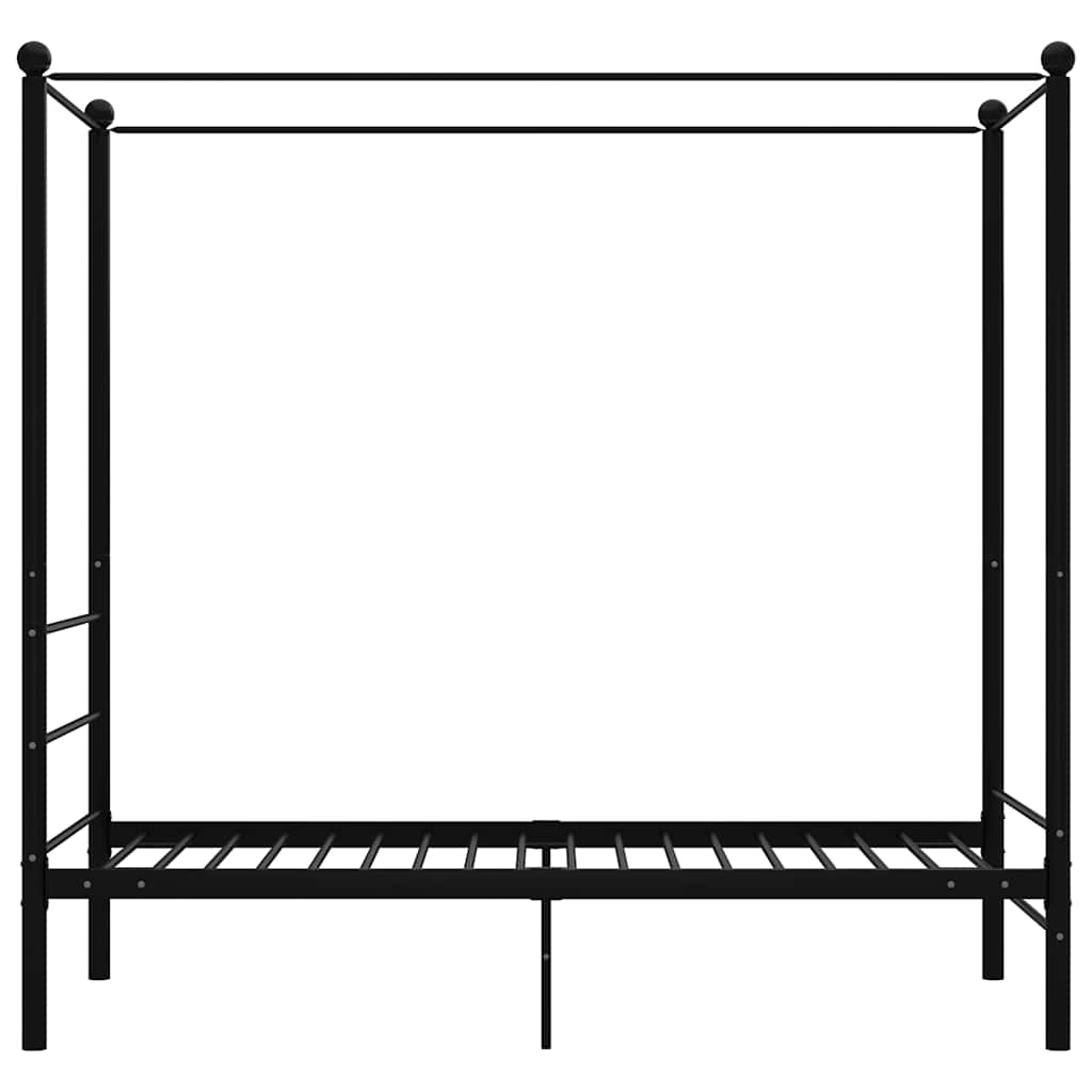 sengestel til himmelseng 90x200 cm metal sort