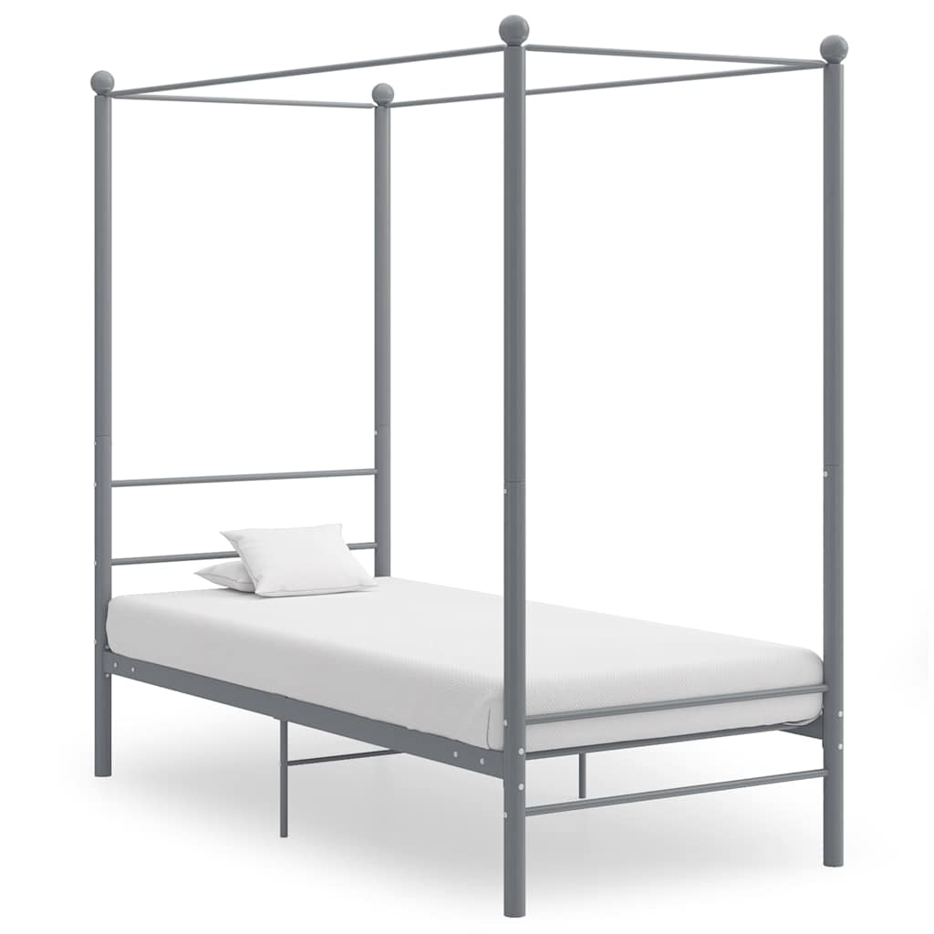 sengestel til himmelseng 90x200 cm metal grå