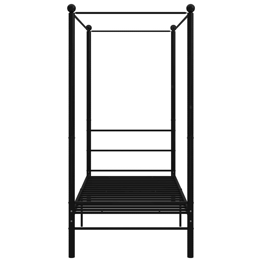 sengestel til himmelseng 100x200 cm metal sort