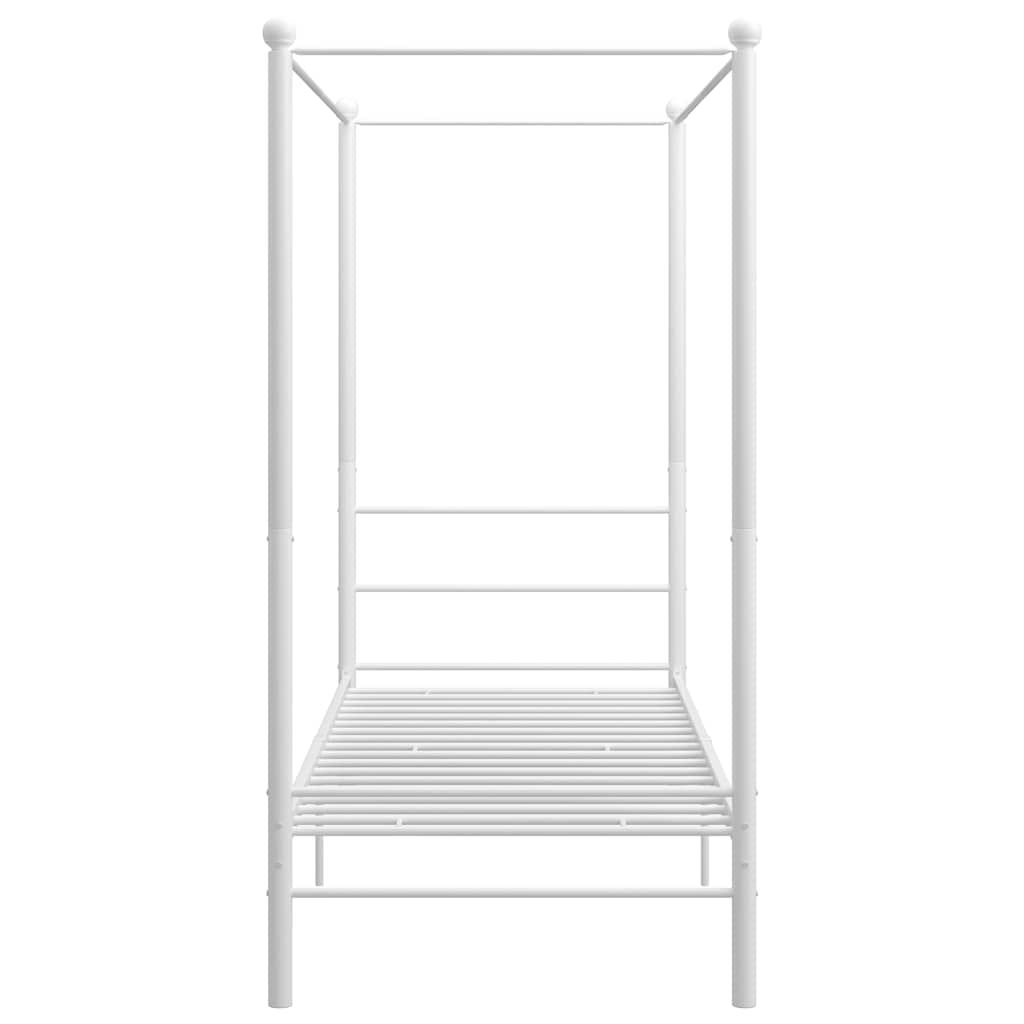 sengestel til himmelseng 100x200 cm metal hvid
