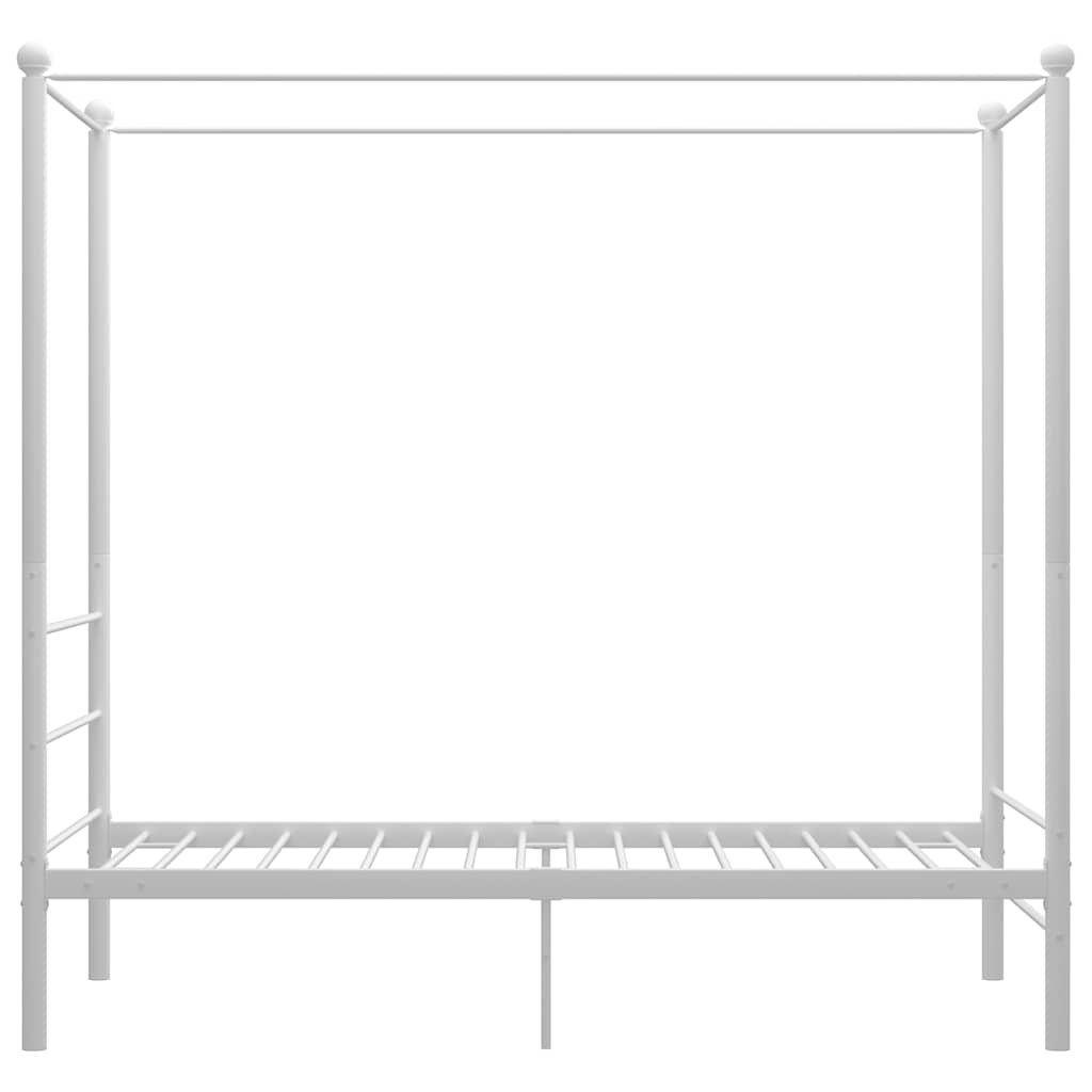 sengestel til himmelseng 100x200 cm metal hvid
