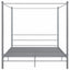 sengestel til himmelseng 200x200 cm metal grå