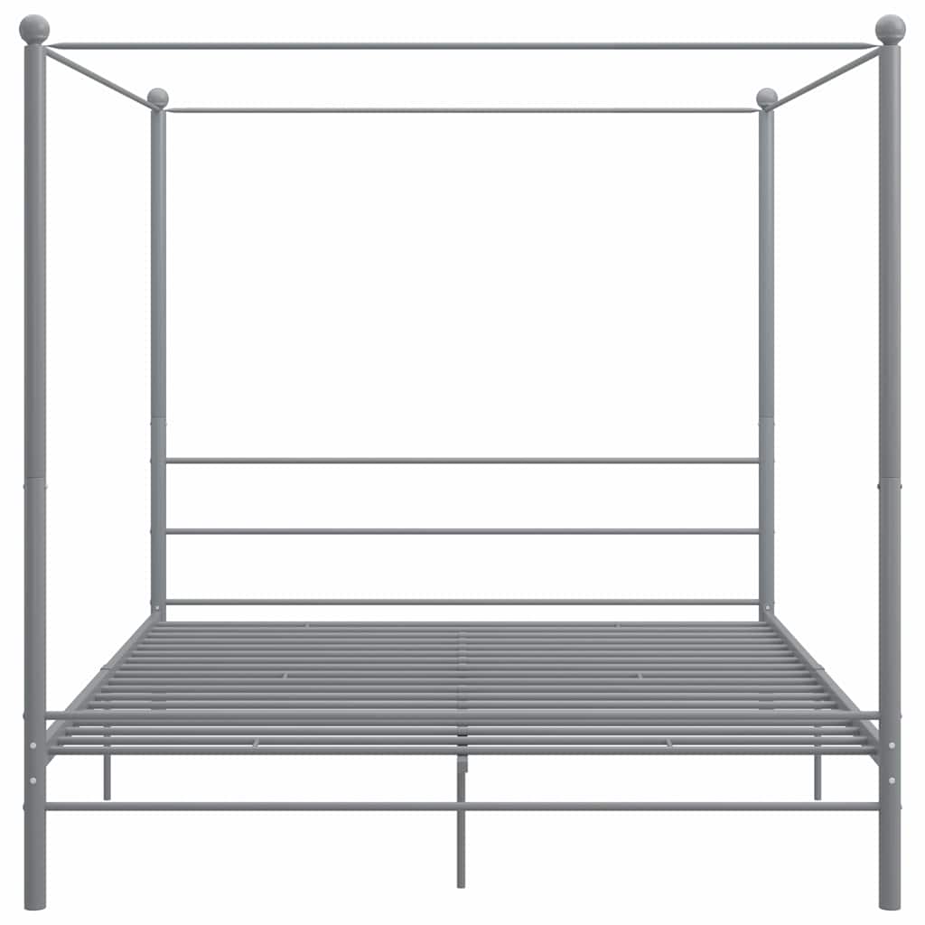 sengestel til himmelseng 200x200 cm metal grå