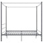 sengestel til himmelseng 200x200 cm metal grå