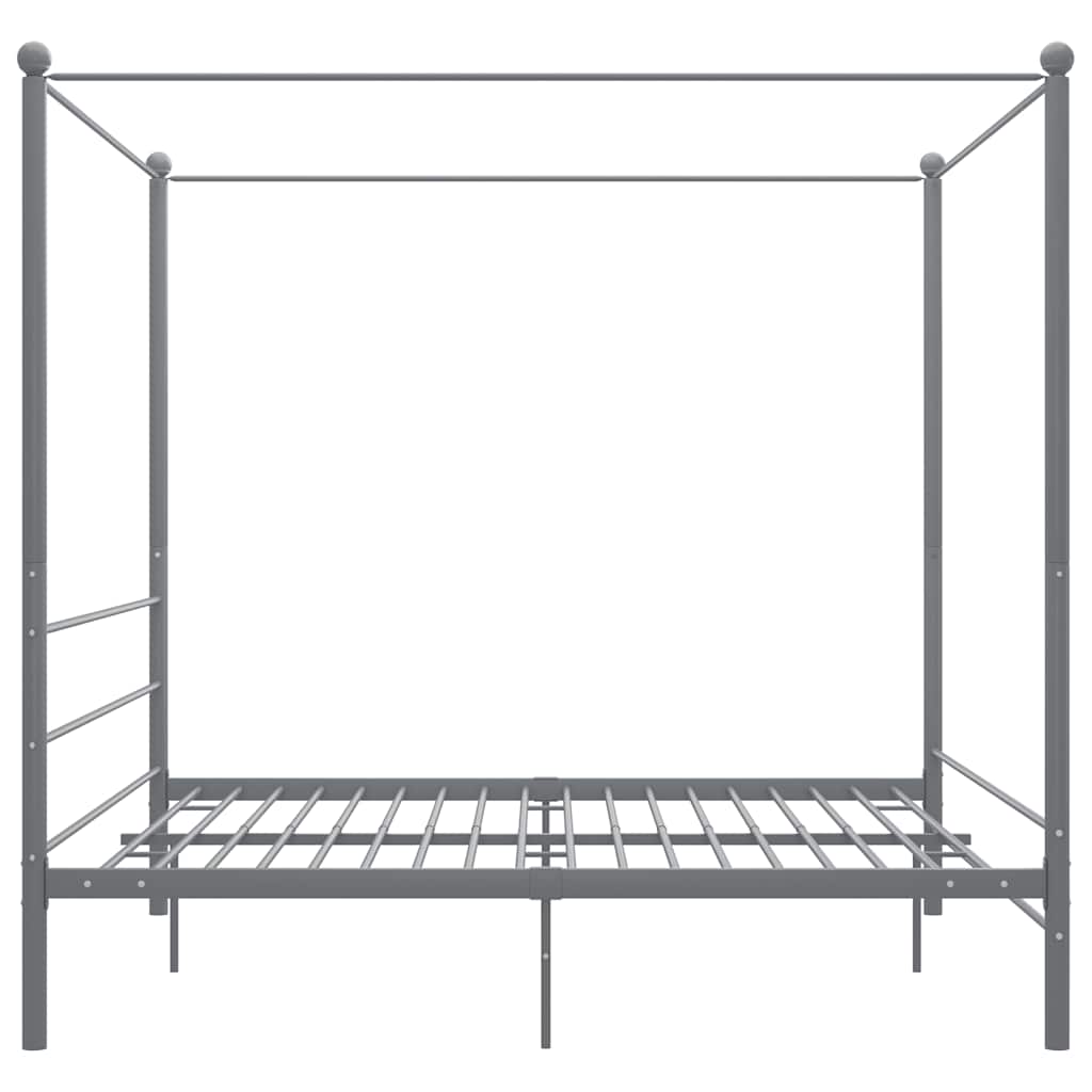 sengestel til himmelseng 200x200 cm metal grå
