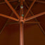 haveparasol 200x300 cm træstang terrakotta