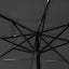 parasol 2,5x2,5 m aluminiumsstang 3 niveauer antracitgrå