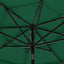 parasol 3 m aluminiumsstang 3 niveauer grøn