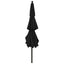parasol med aluminiumsstang 3,5 m 3 niveauer sort