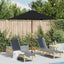 haveparasol 150x200 cm træstang sort