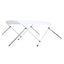biminitop med 2 buer 180x130x110 cm hvid