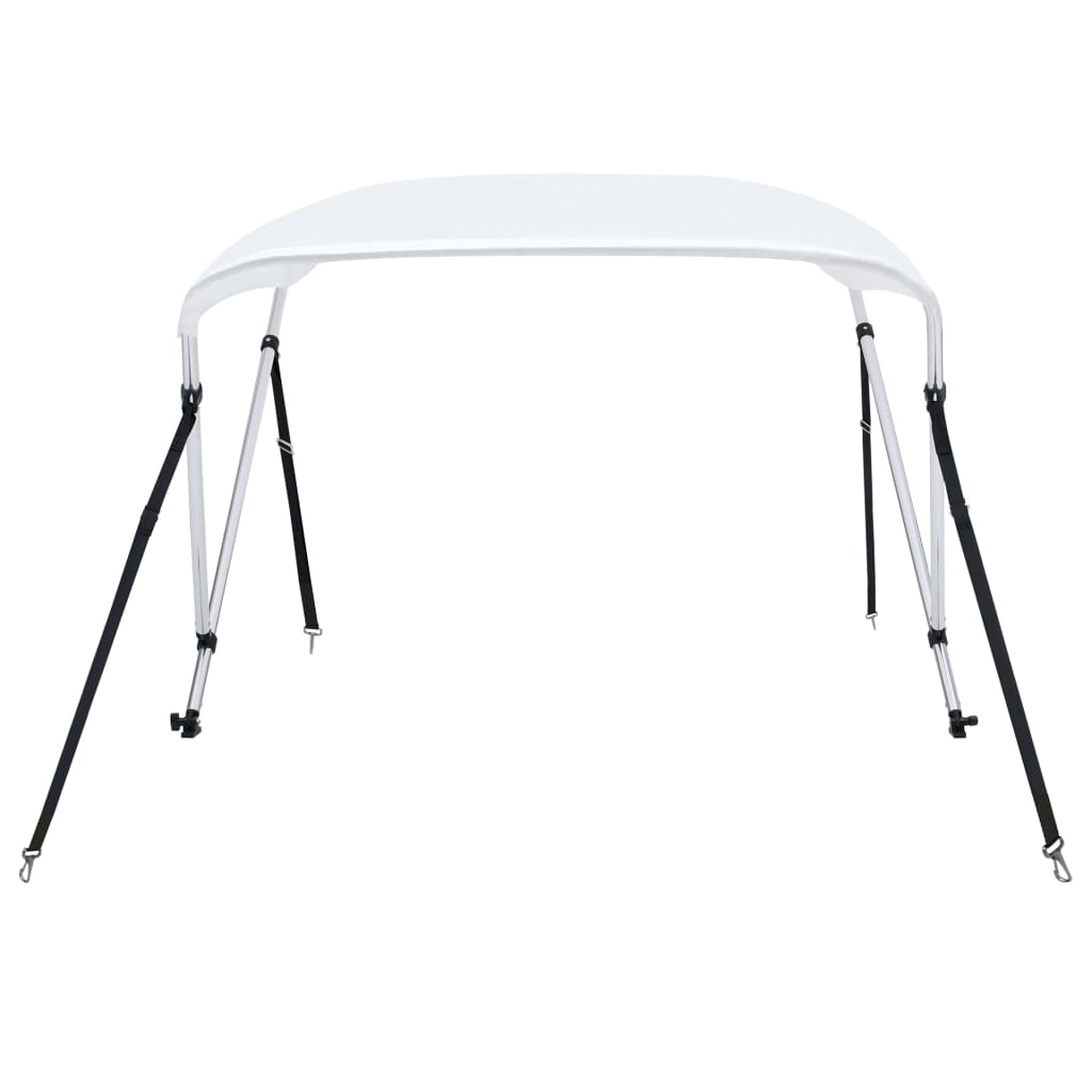 biminitop med 2 buer 180x130x110 cm hvid