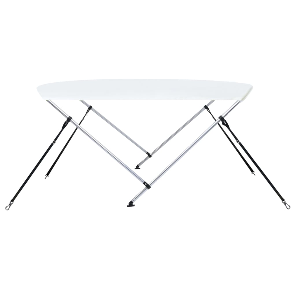 biminitop med 2 buer 180x130x110 cm hvid