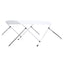 biminitop med 2 buer 180x150x110 cm hvid