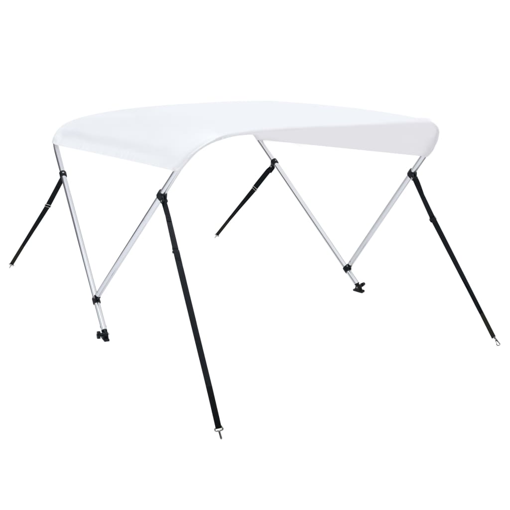 biminitop med 2 buer 180x150x110 cm hvid
