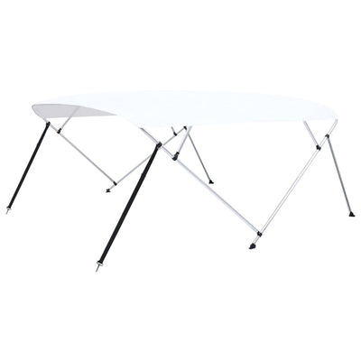biminitop med 4 buer 243x(230-244)x137 cm hvid