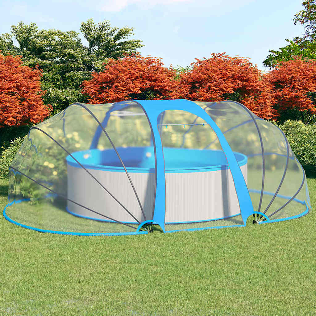 poolkuppel 530x410x210 cm oval billede