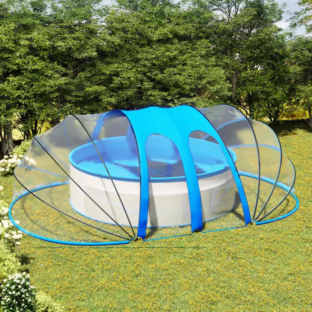 poolkuppel 620x410x210 cm oval billede