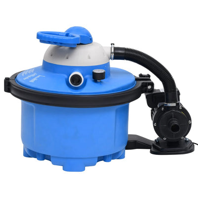 sandfilterpumpe 385x620x432 mm 200 W 25 l blå og sort