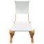 loungeseng med baldakin 100x200x126 cm bøjet træ cremefarvet