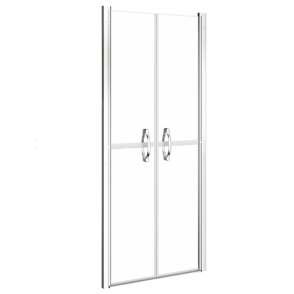 brusedør 76x190 cm klart sikkerhedsglas