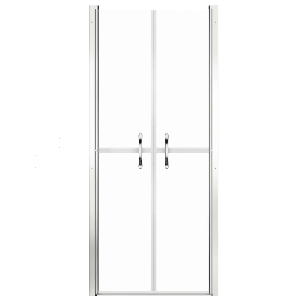 brusedør 86x190 cm klart sikkerhedsglas