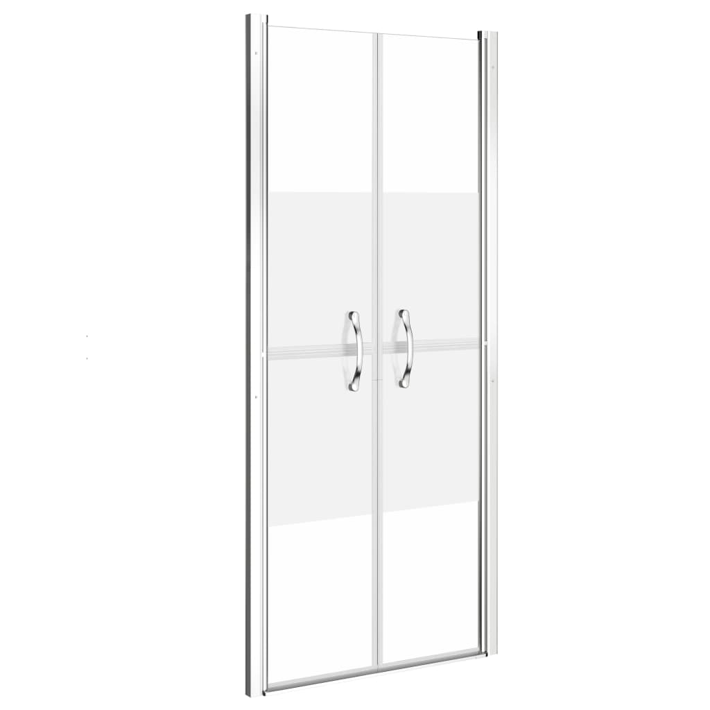brusedør 101x190 cm delvist matteret sikkerhedsglas