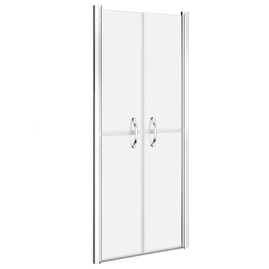 brusedør 76x190 cm matteret sikkerhedsglas
