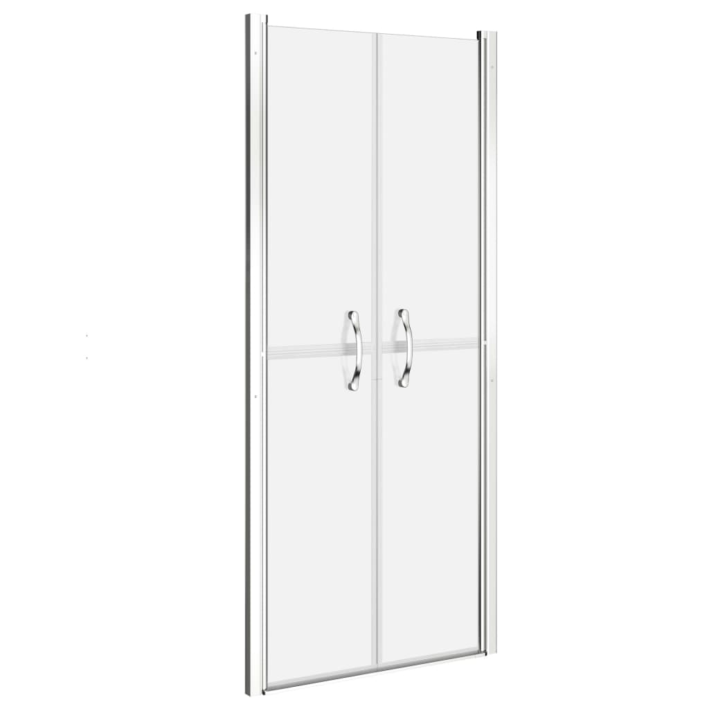 brusedør 91x190 cm matteret sikkerhedsglas
