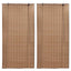 rullegardiner 2 stk. 80 x 160 cm bambus brun