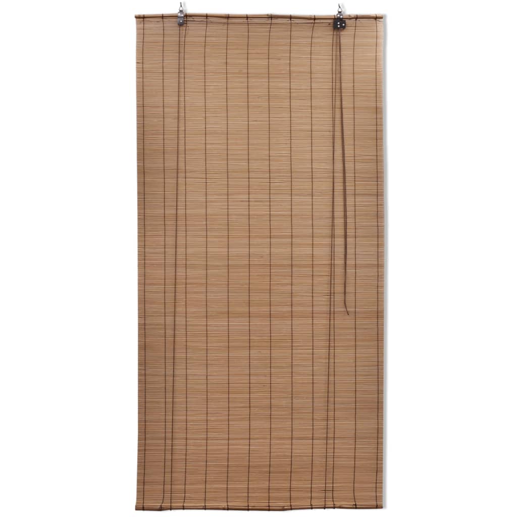 rullegardiner 2 stk. 100x160 cm bambus brun