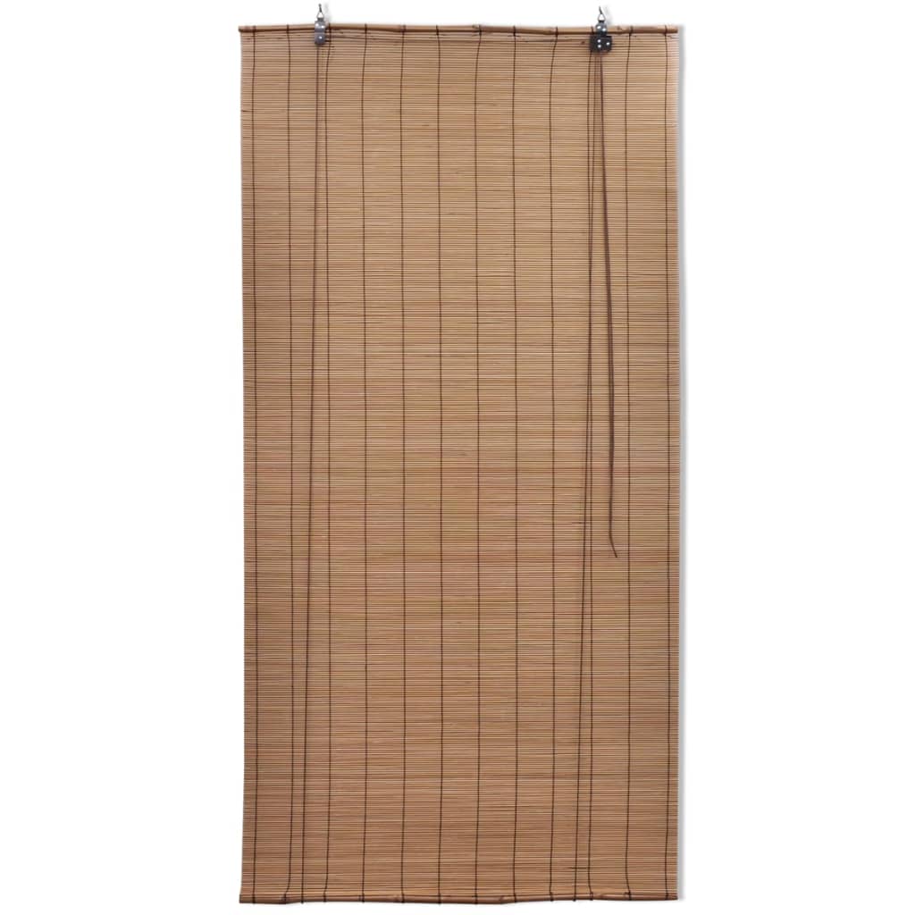 rullegardiner 2 stk. 120x220 cm bambus brun