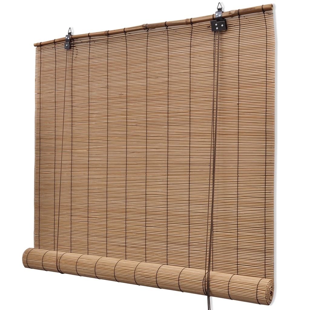 rullegardiner 2 stk. 150x220 cm bambus brun