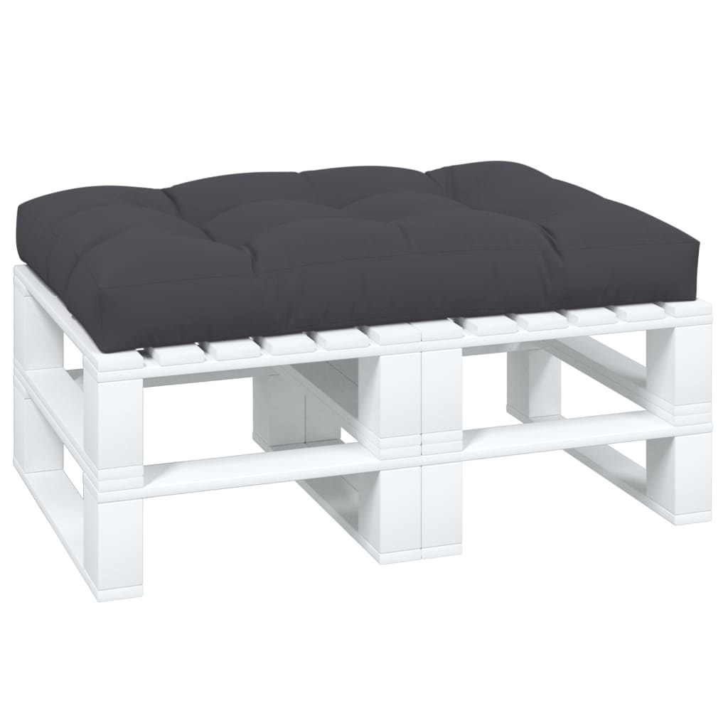 pallehynde 120x80x12 cm stof antracitgrå