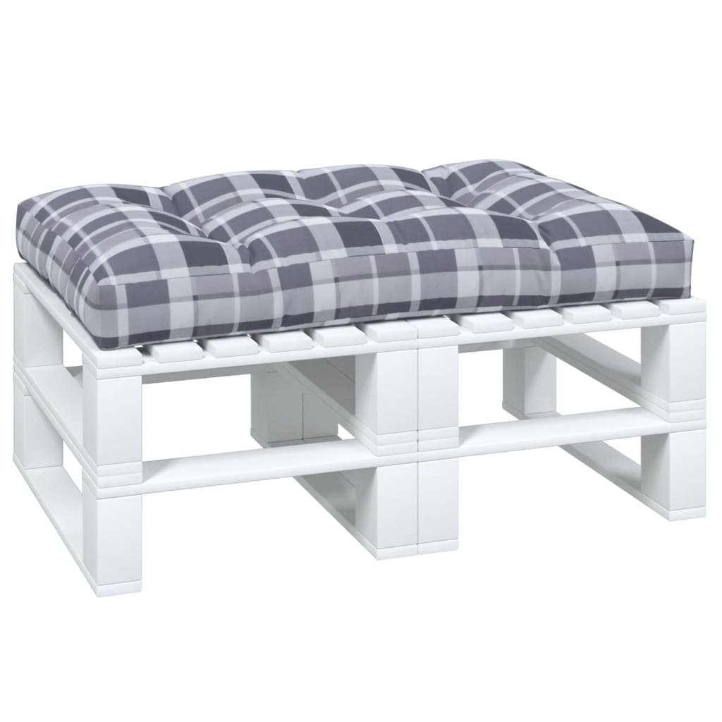 pallehynde 120x80x12 cm stof gråternet