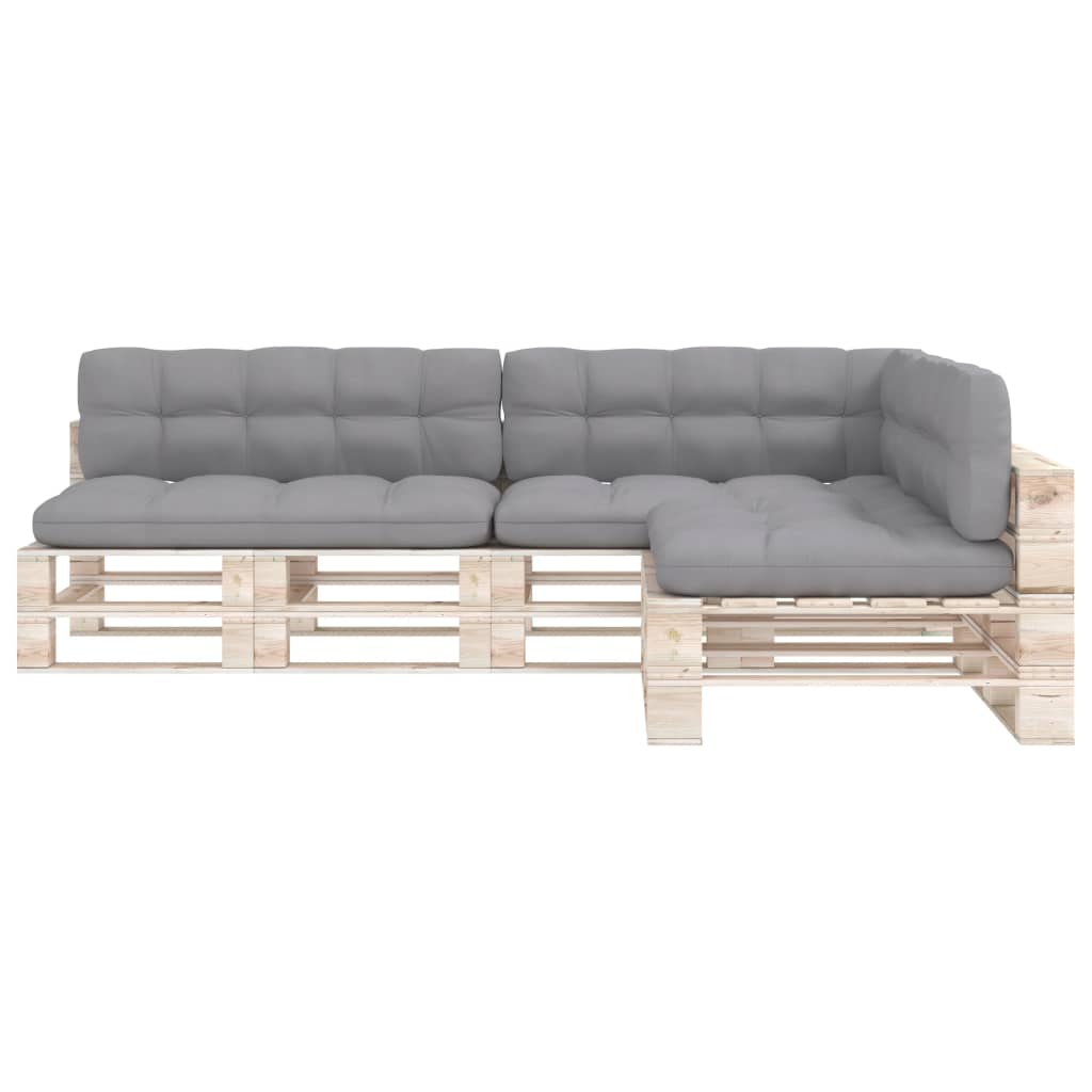 hynder til pallesofa 7 stk. grå