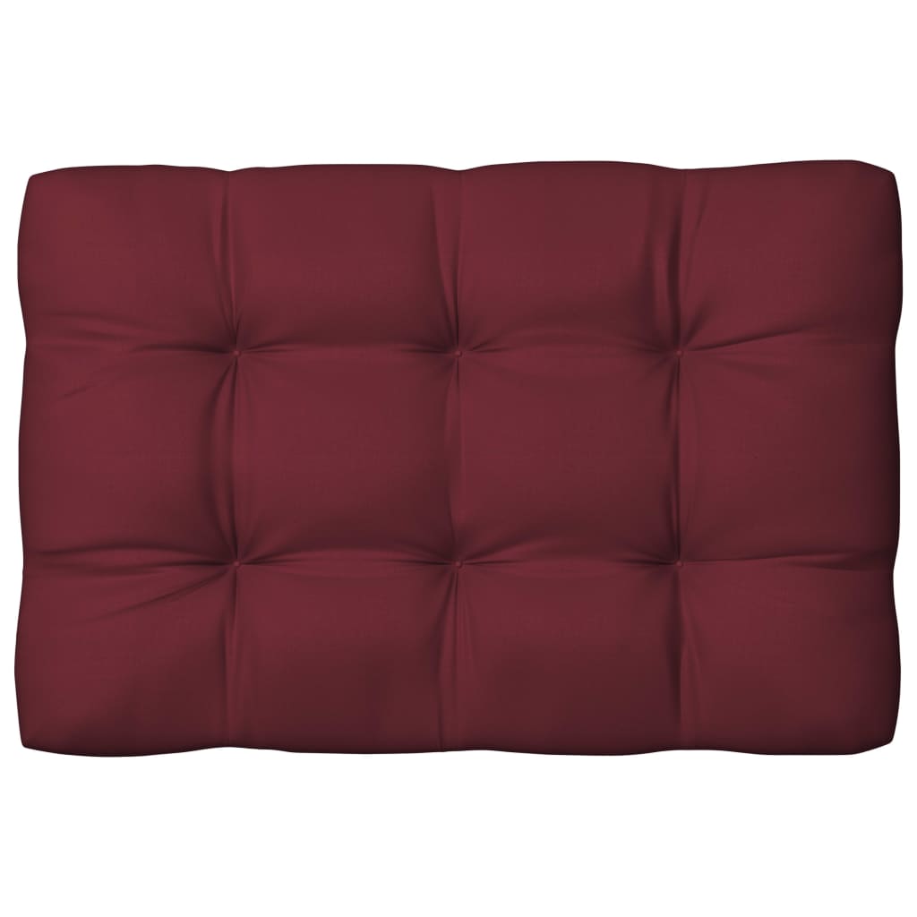 hynder til pallesofa 7 stk. stof vinrød