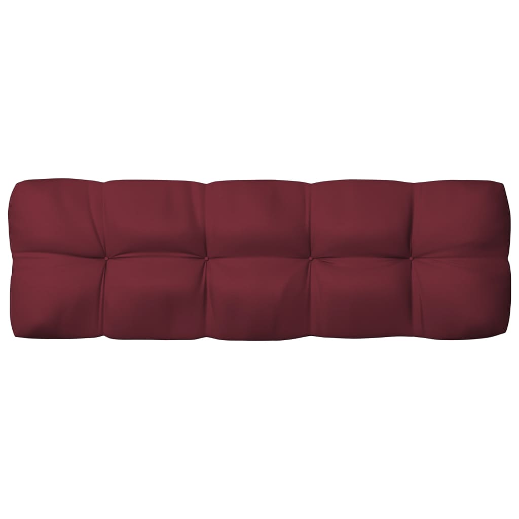 hynder til pallesofa 7 stk. stof vinrød