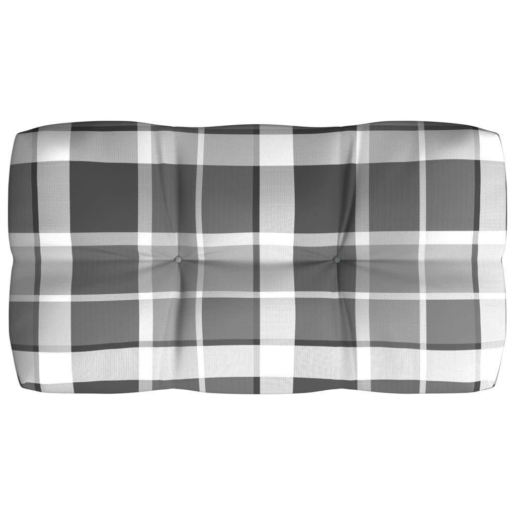 hynder til pallesofa 7 stk. gråternet mønster